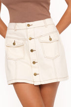 Presley Bone Everyday Denim Skort - view 2