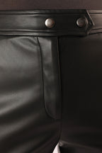 Roxy Black Vegan Leather Pants - view 10