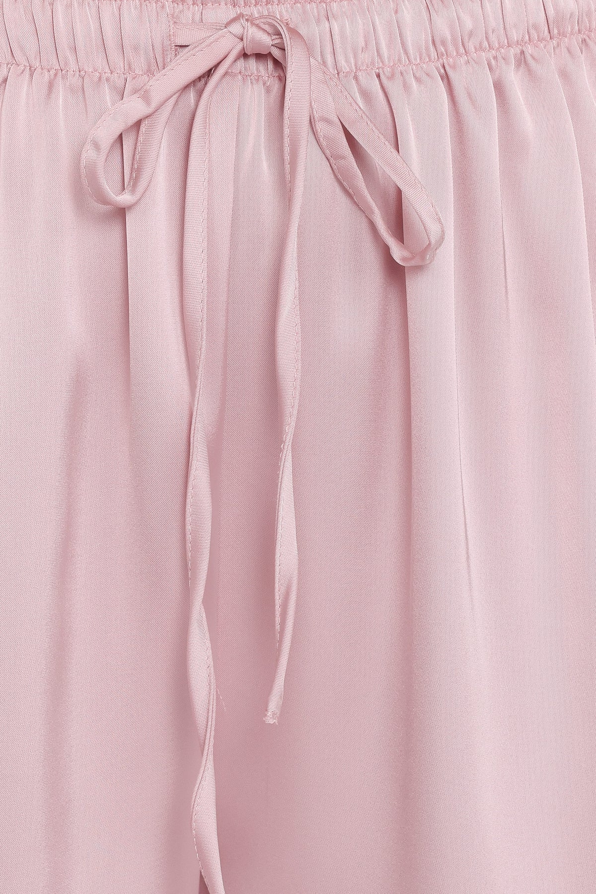 Fallon Pale Pink Viola Drawstring Wide Leg Pant - view 7