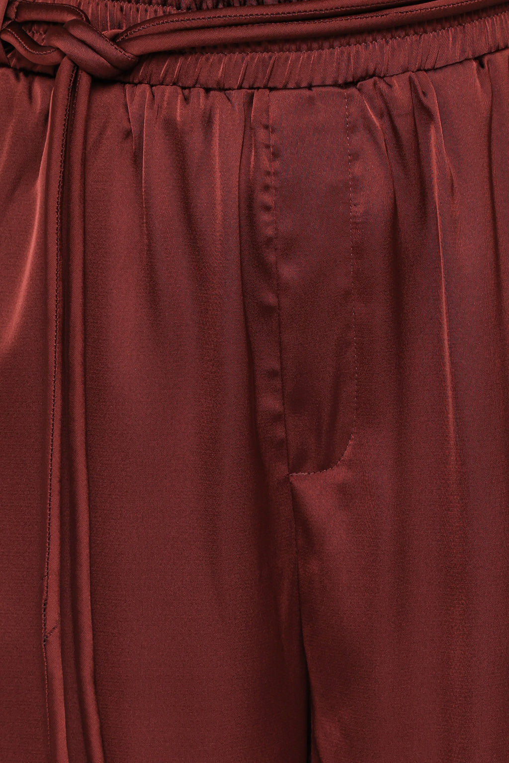 Vita Brown Satin Tailored Pant - view 7