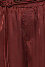 Vita Brown Satin Tailored Pant - view 7