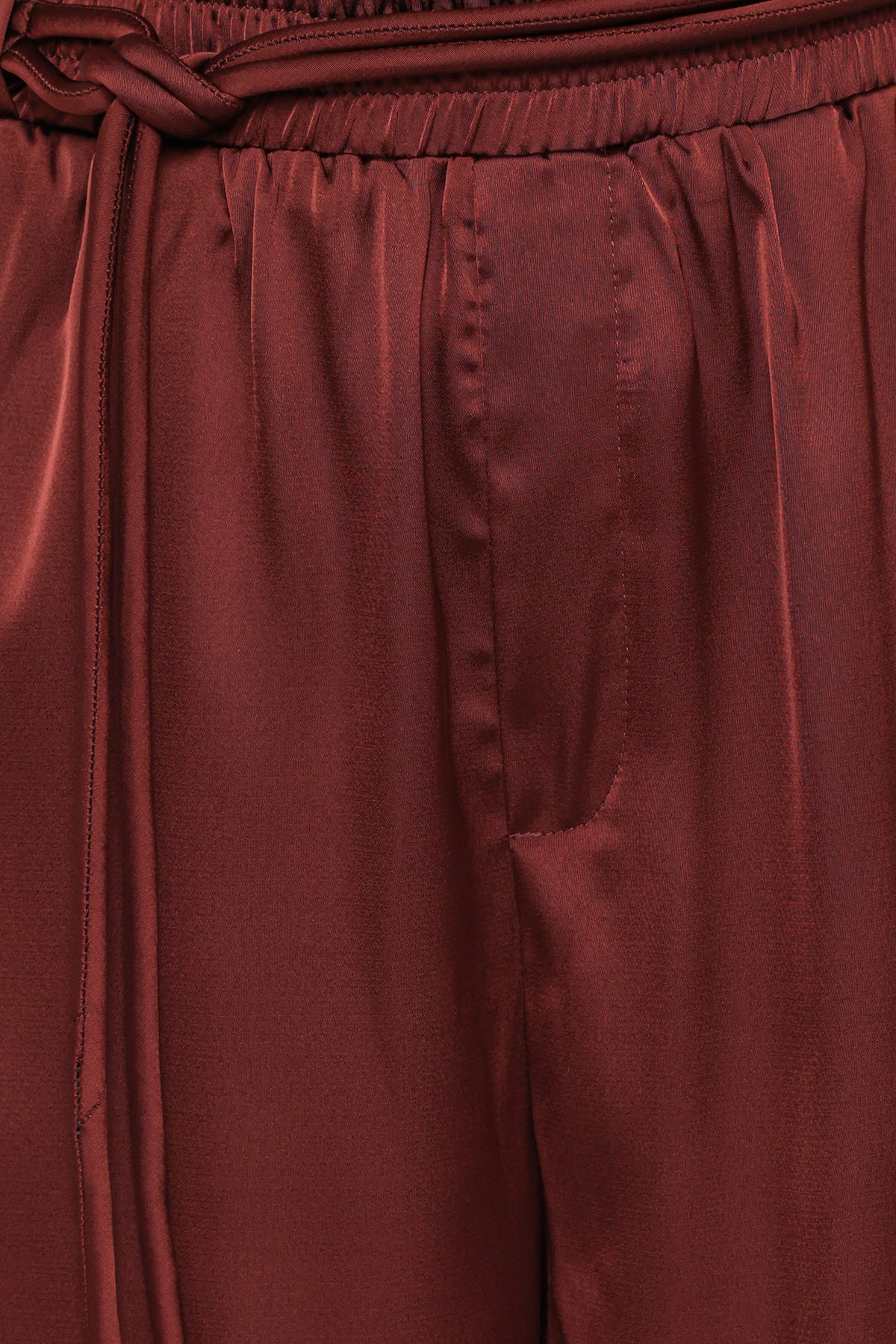 Vita Brown Satin Tailored Pant - view 7