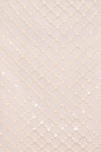 Adira Champagne Beaded Sweetheart Mini Dress with Cutout - view 6