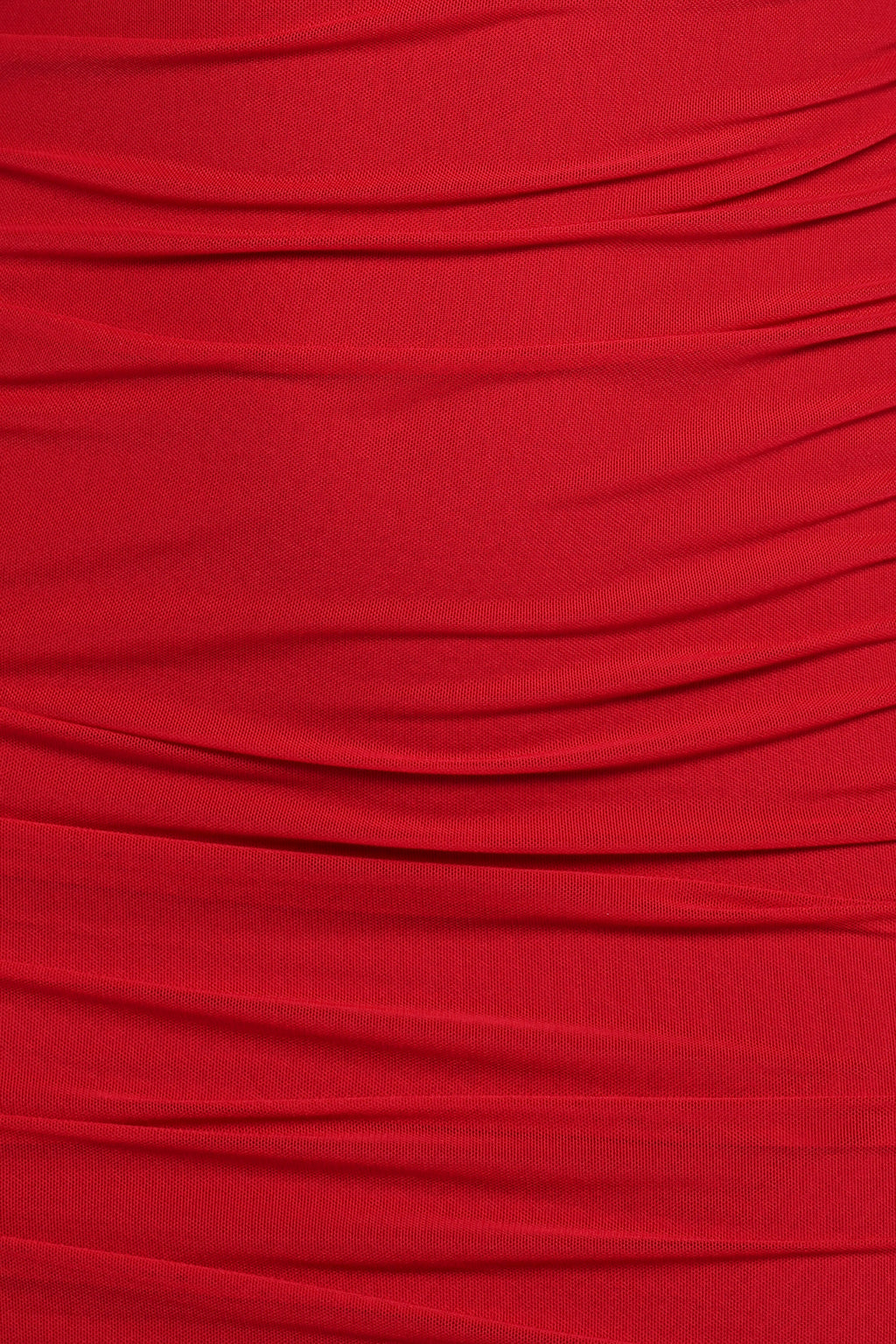 Austin Red Long Sleeve Mesh Overlay Mini Dress - view 6