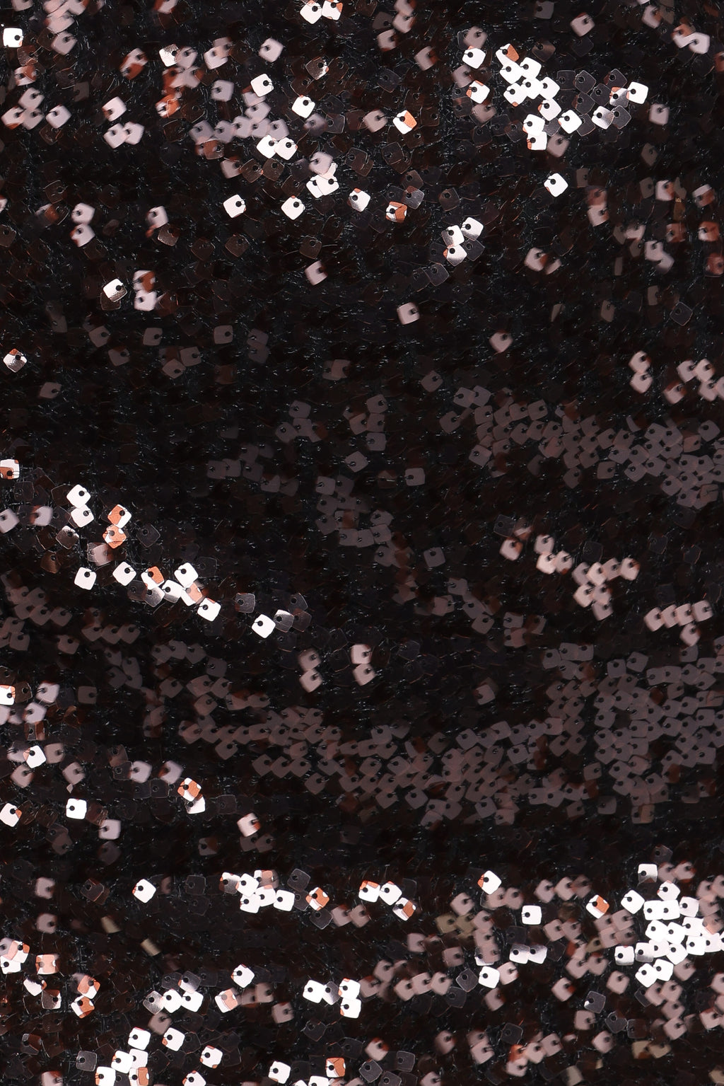 Awhina Brown Sequin Floral Square Neck Mini Dress - view 7