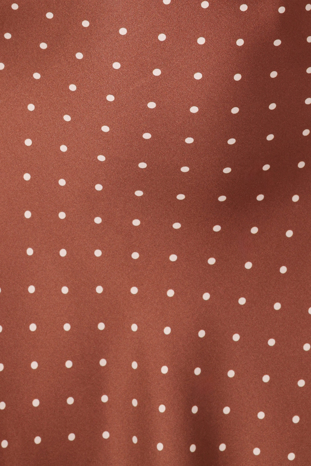 Cassinda Brown Polka Dot Satin-Feel V-Neck Mini Dress - view 6
