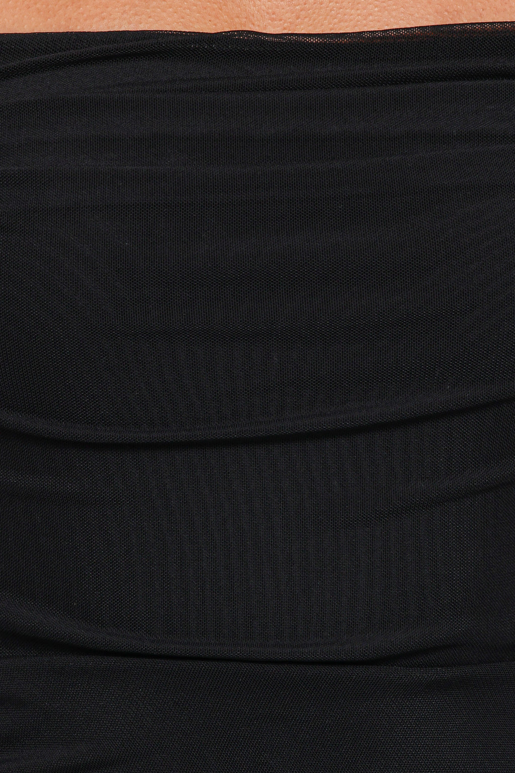 Eira Black Mesh Overlay Bodycon Maxi Dress - view 7