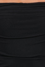 Eira Black Mesh Overlay Bodycon Maxi Dress - view 7