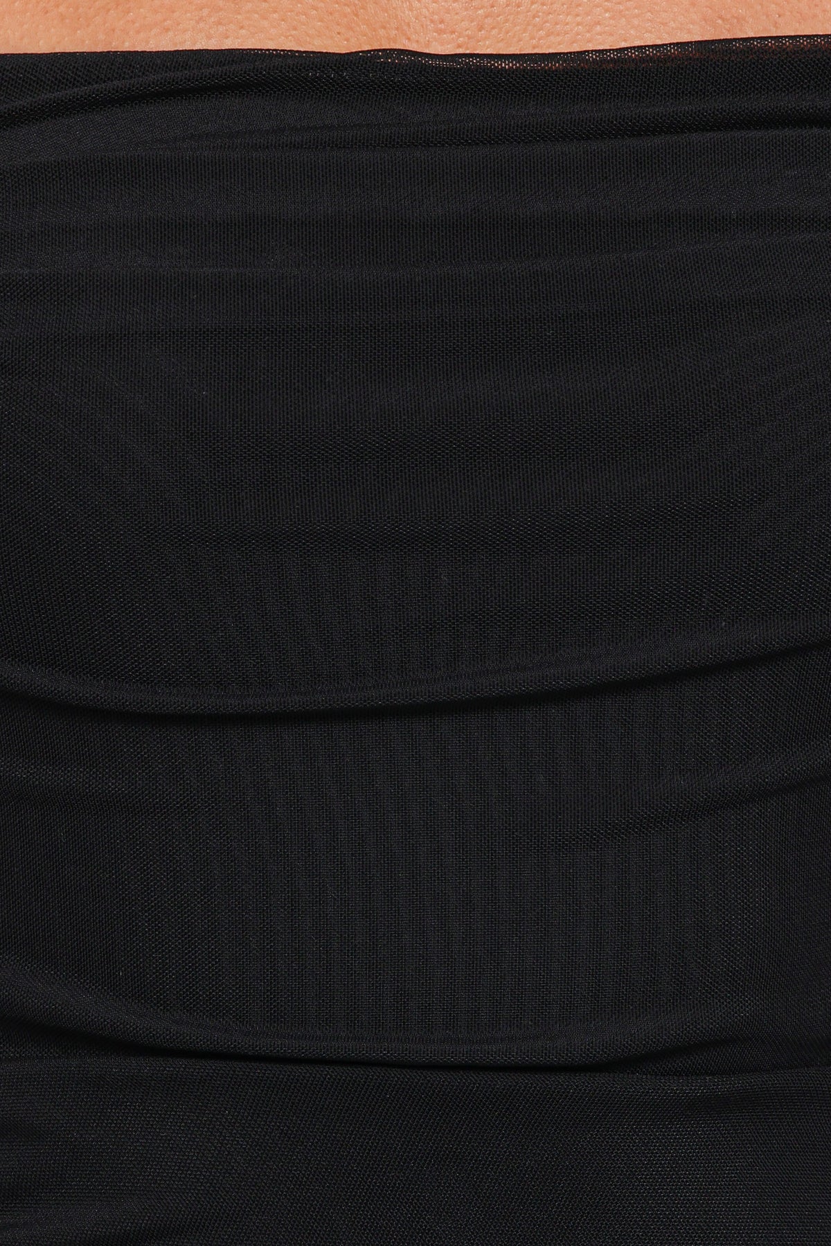 Eira Black Mesh Overlay Bodycon Maxi Dress - view 7