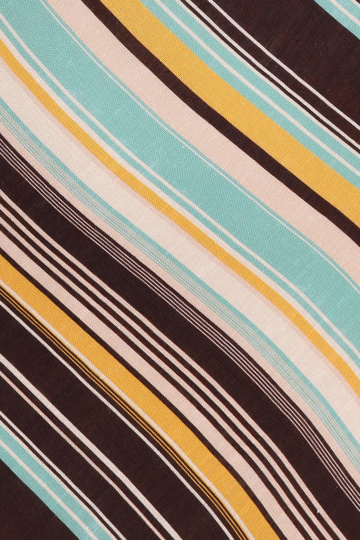 Kosta Brown Retro Stripe Square Neck Mini Dress - view 7