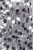 Stella Silver Sequin Square Neck Mini Dress - view 7