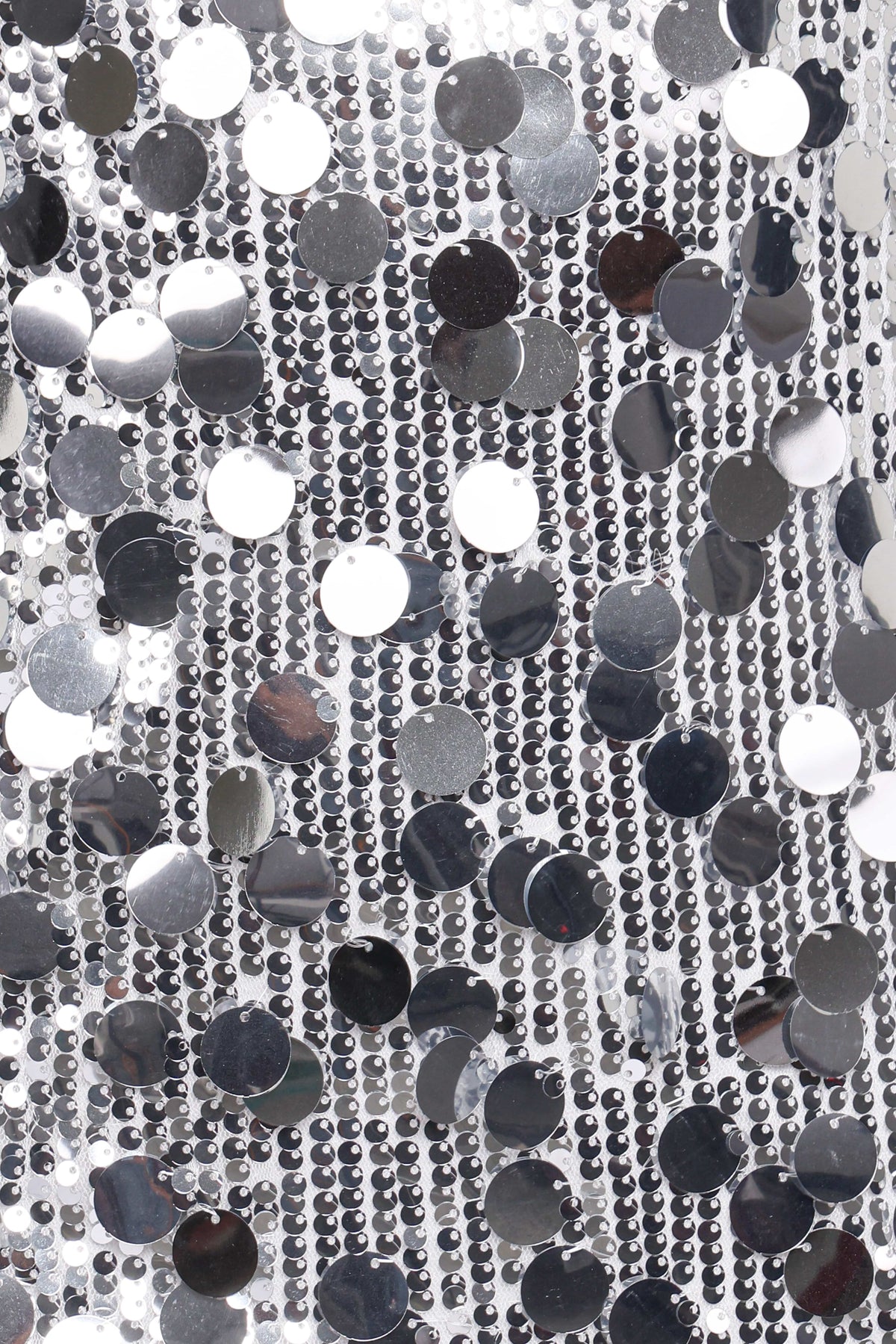 Stella Silver Sequin Square Neck Mini Dress - view 7