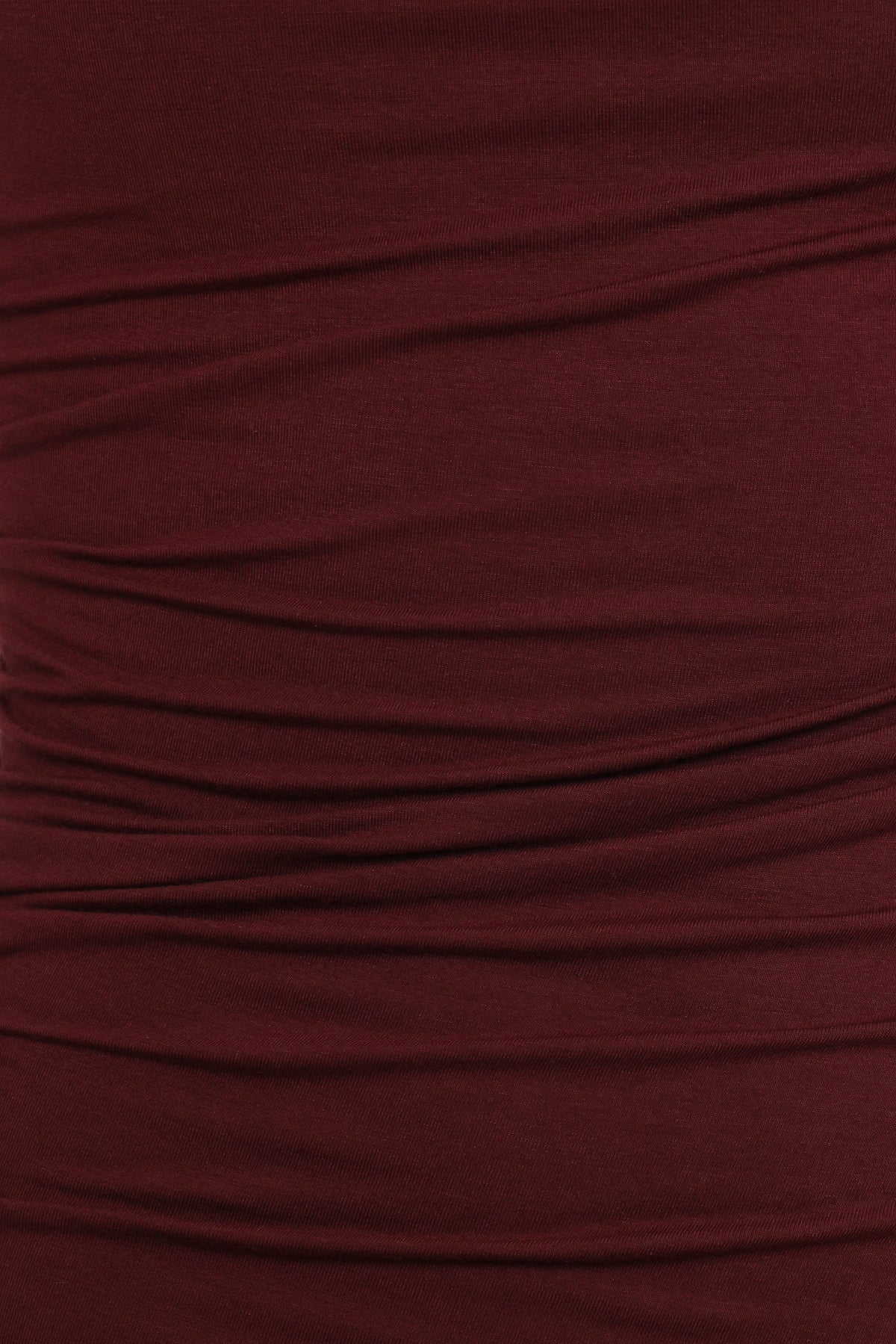 Troyan Chocolate Brown Round Neck Asymmetrical Mini Dress - view 9