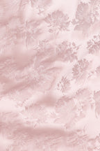 Winona Champagne Pink Floral V-Neck Mini Dress with Bow - view 7