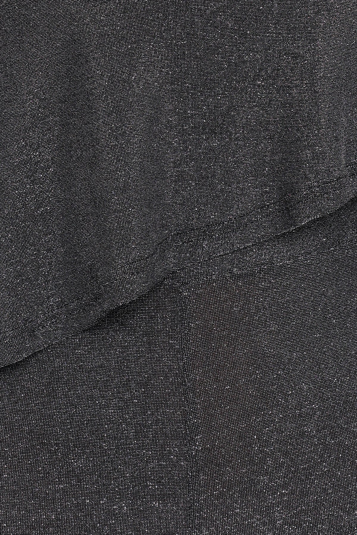 Anna Black Silver One Shoulder Lurex Jumpsuit - view 6