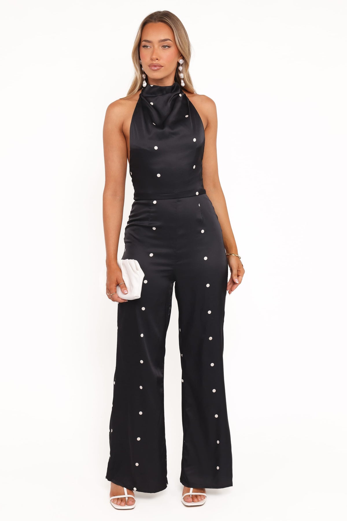 Bentley Black Polka Dot Halterneck Jumpsuit - view 2