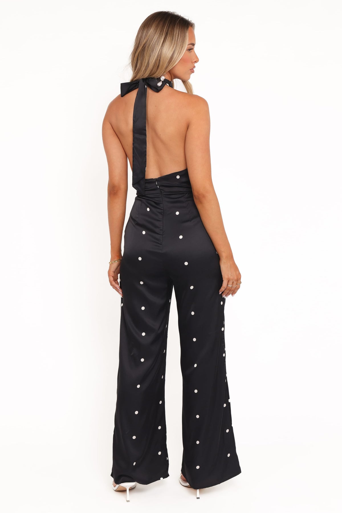 Bentley Black Polka Dot Halterneck Jumpsuit - view 5