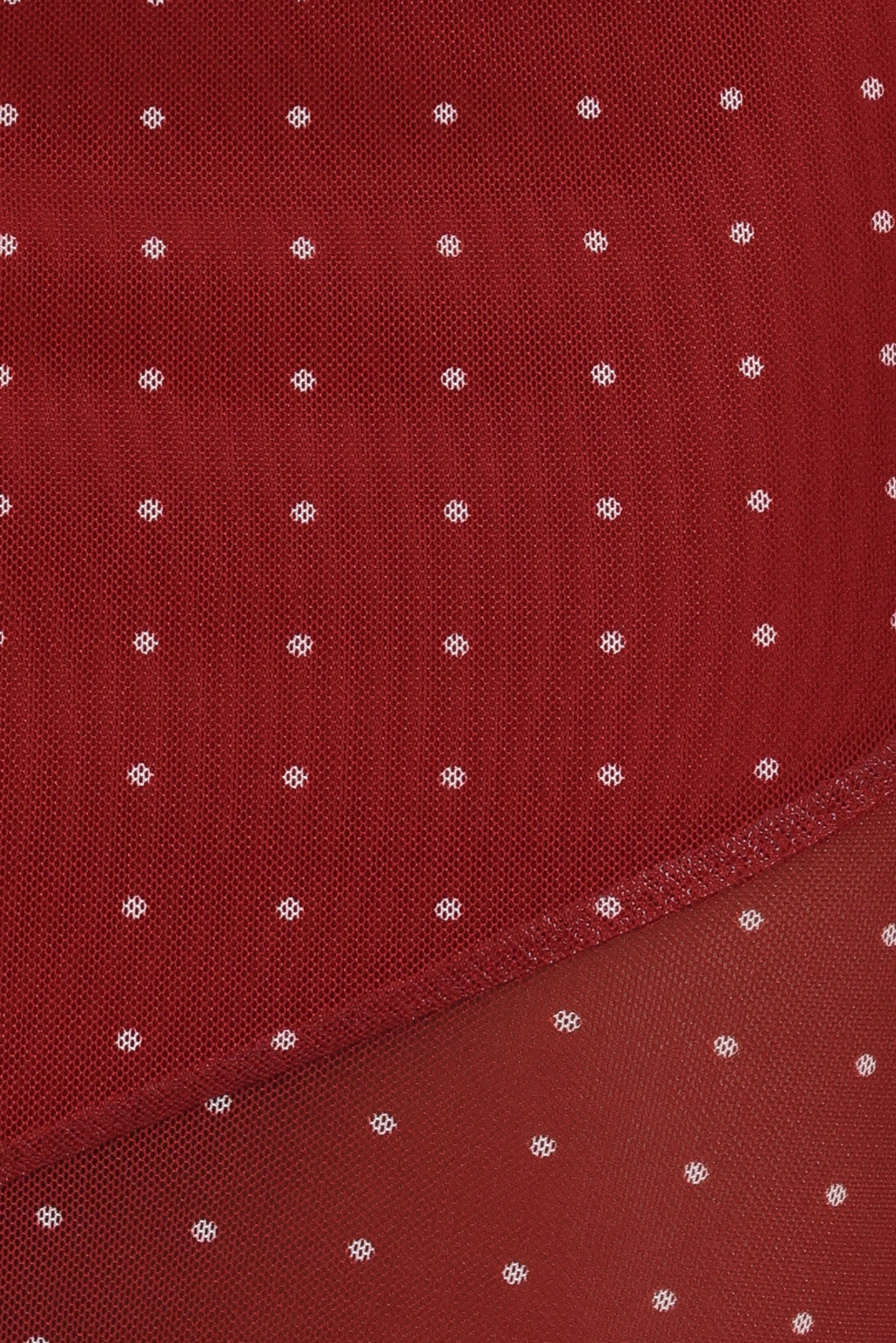 Hollie Red Polka Dot Mesh Skirt Set - view 8