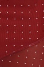 Hollie Red Polka Dot Mesh Skirt Set - view 8