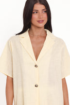 Mindy Yellow Lace Pant Set - view 2