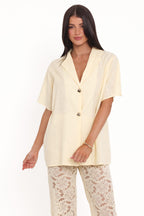 Mindy Yellow Lace Pant Set - view 5