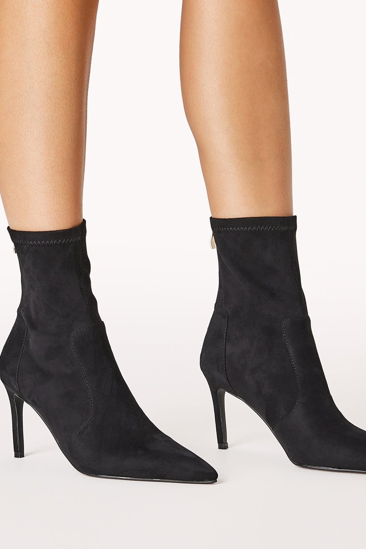 Rachael Black Pointed Toe Ankle Boot - view 3