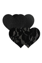 Nippies Black Heart Adhesive Nipple Covers, Disposable - view 2