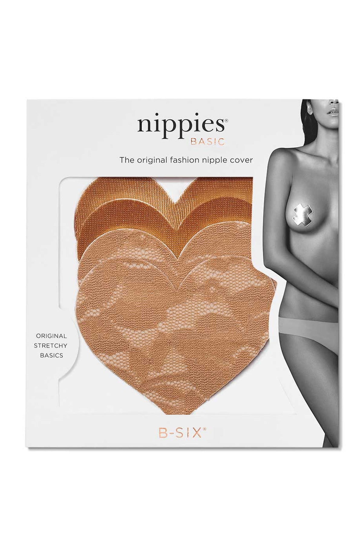 Nippies Caramel Heart Adhesive Nipple Covers, Disposable - view 1