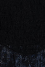 Adeline Black Lace Peplum Top - view 7