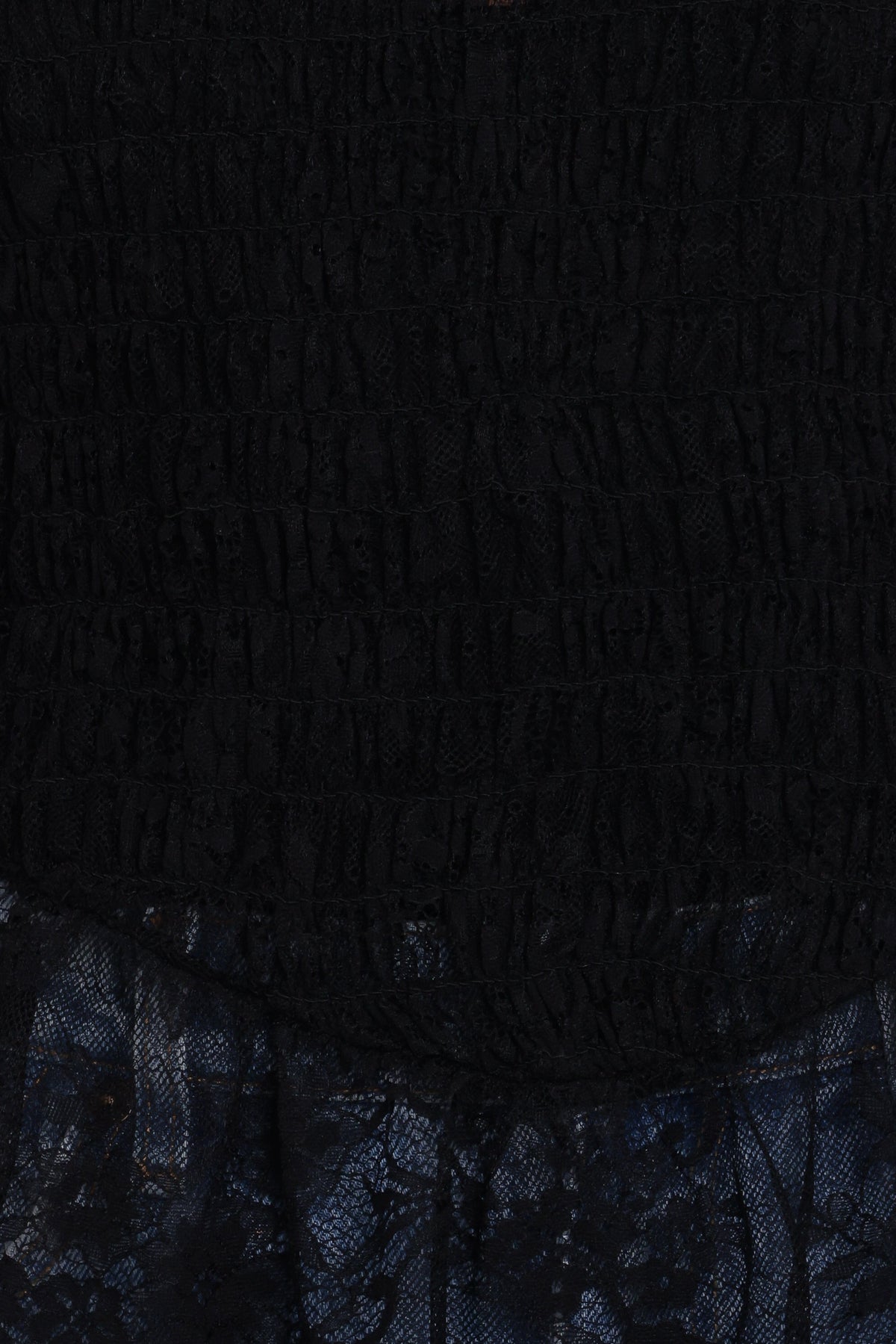 Adeline Black Lace Peplum Top - view 7
