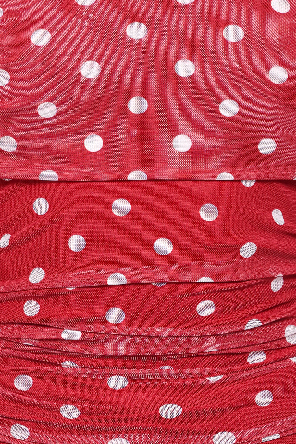 Caelira Red Polka Dot Off Shoulder Top - view 6