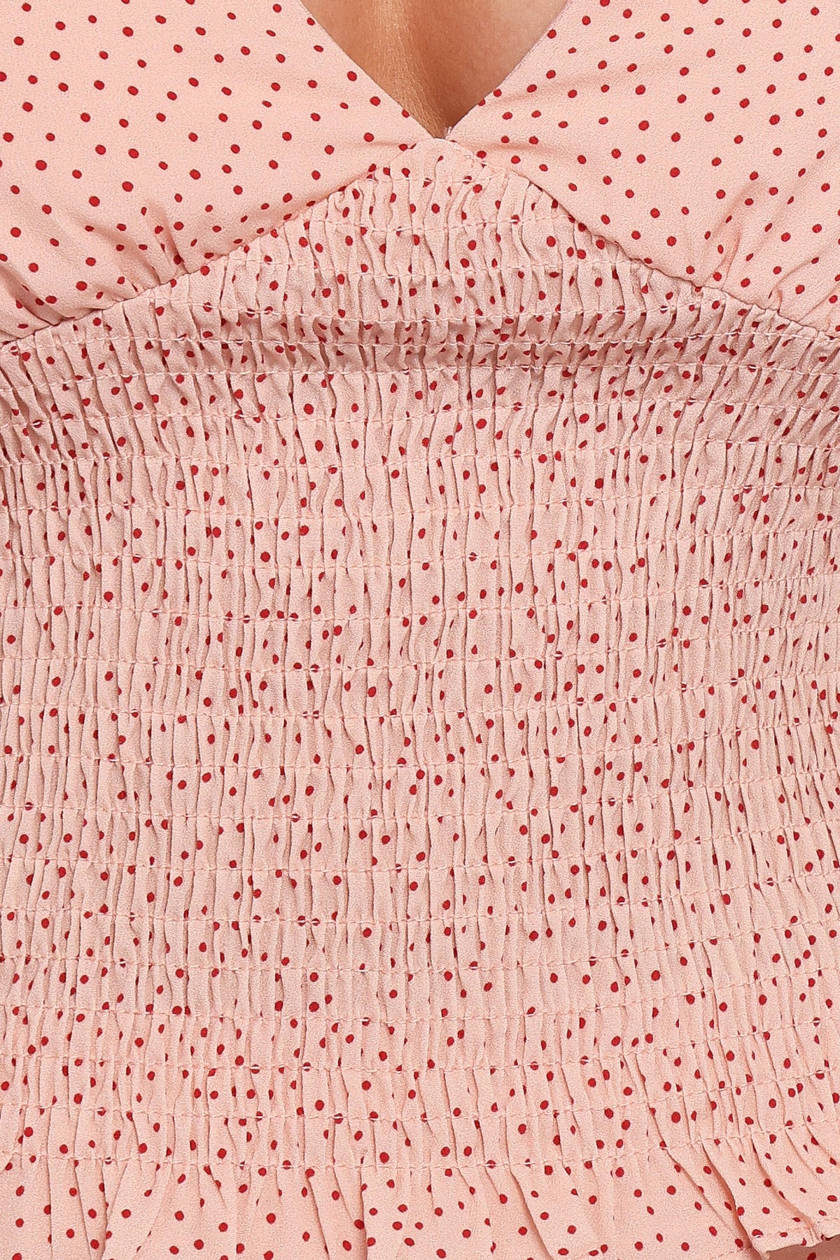 Cinthia Peach Polka Dot Top - view 7