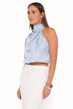 Cinzia Blue One Shoulder Top - view 3