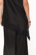 Jocelyn Black Clara Asymmetrical Lace Top - view 6