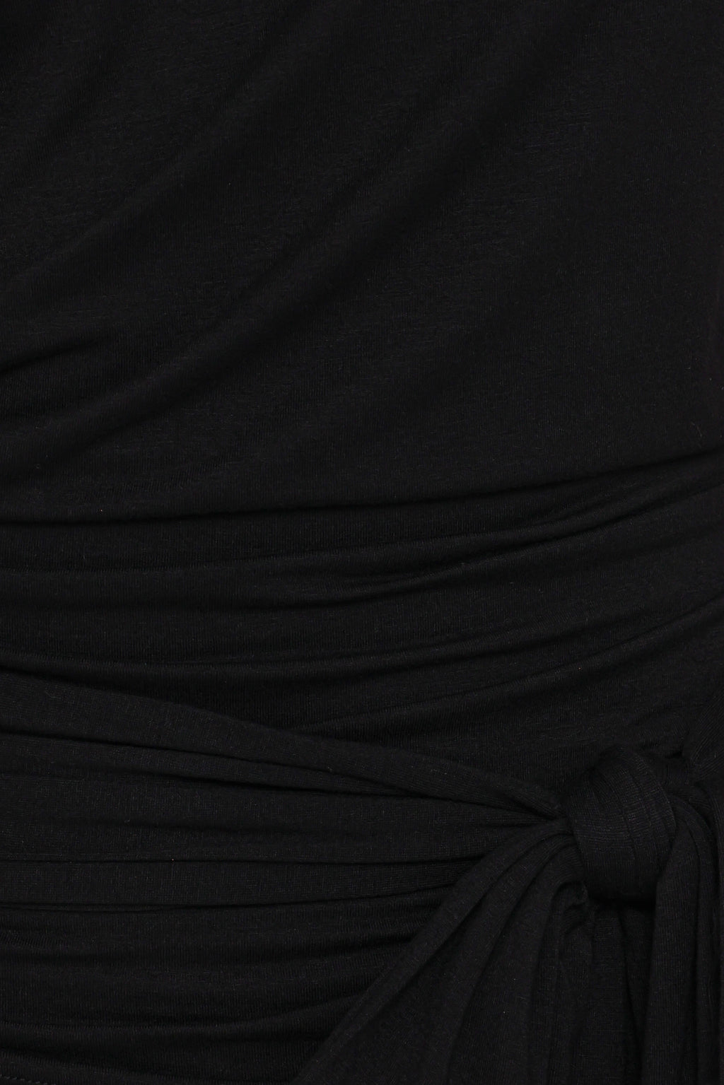 Clarke Black Off the Shoulder Tie Top - view 7