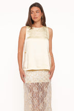Coleman Butter Yellow Side Slit Top - view 1