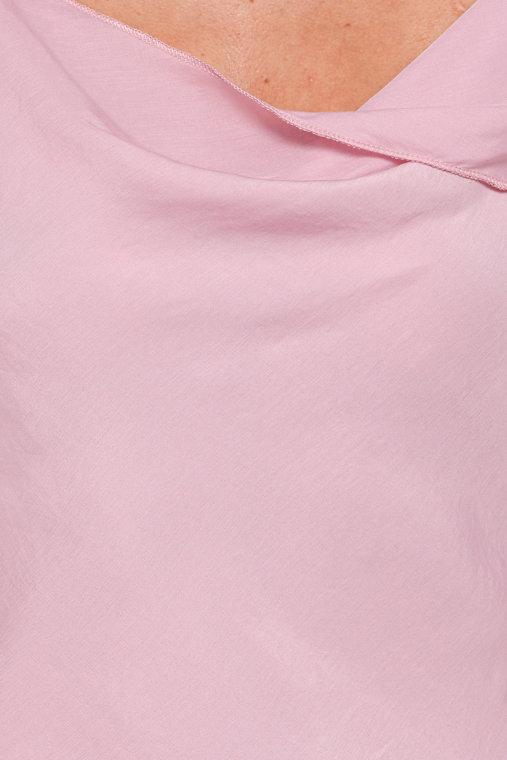 Devon Lavender Satin Cowl Neck Top - view 6