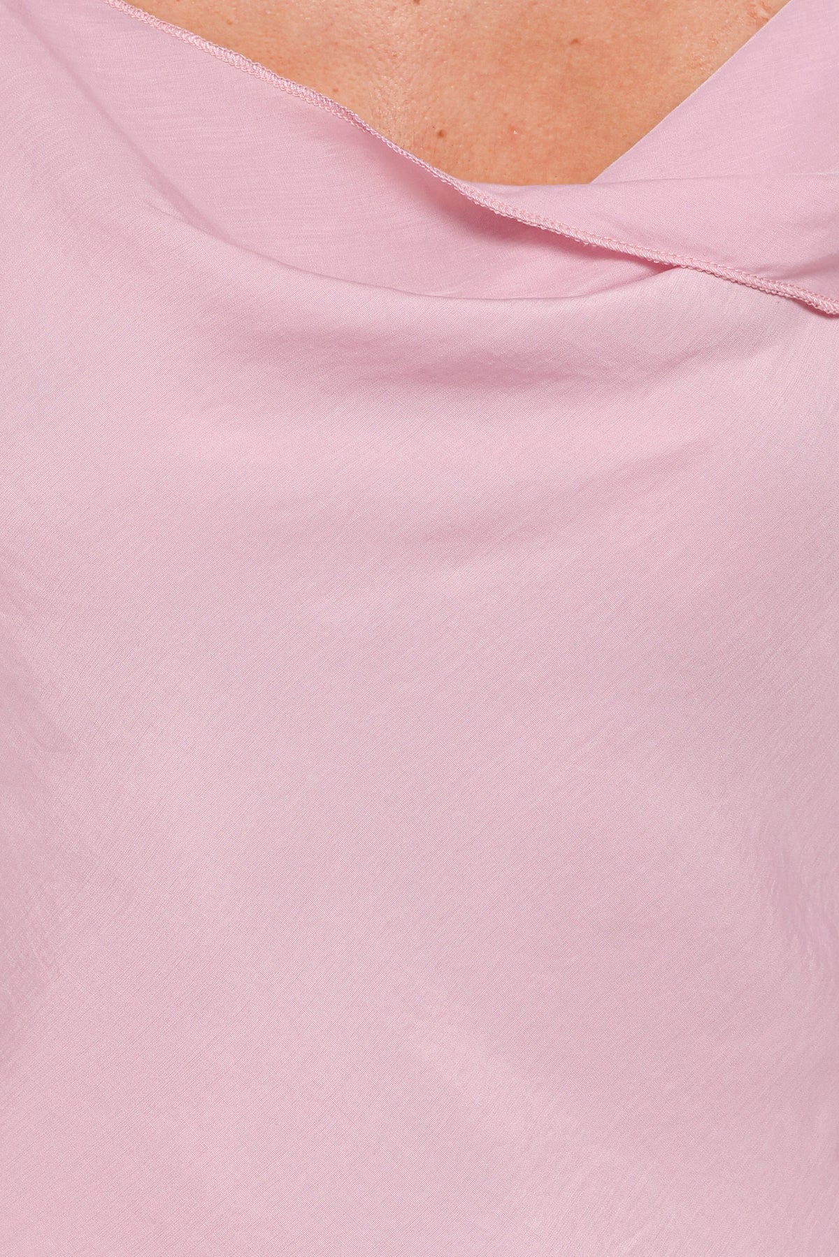 Devon Lavender Satin Cowl Neck Top - view 6