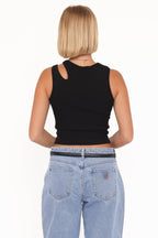 Elira Black Cut Out Tank - view 4