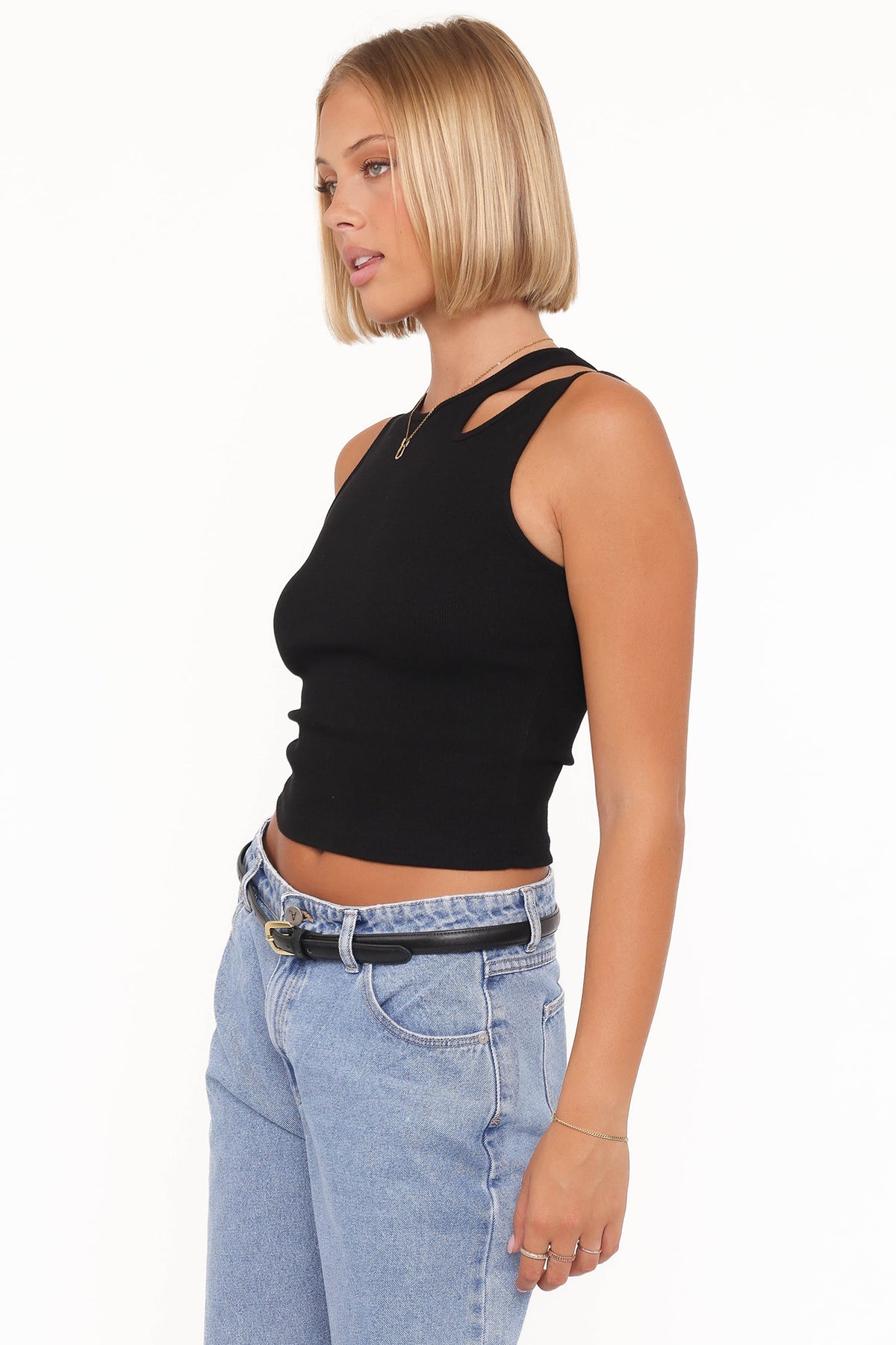 Elira Black Cut Out Tank - view 3