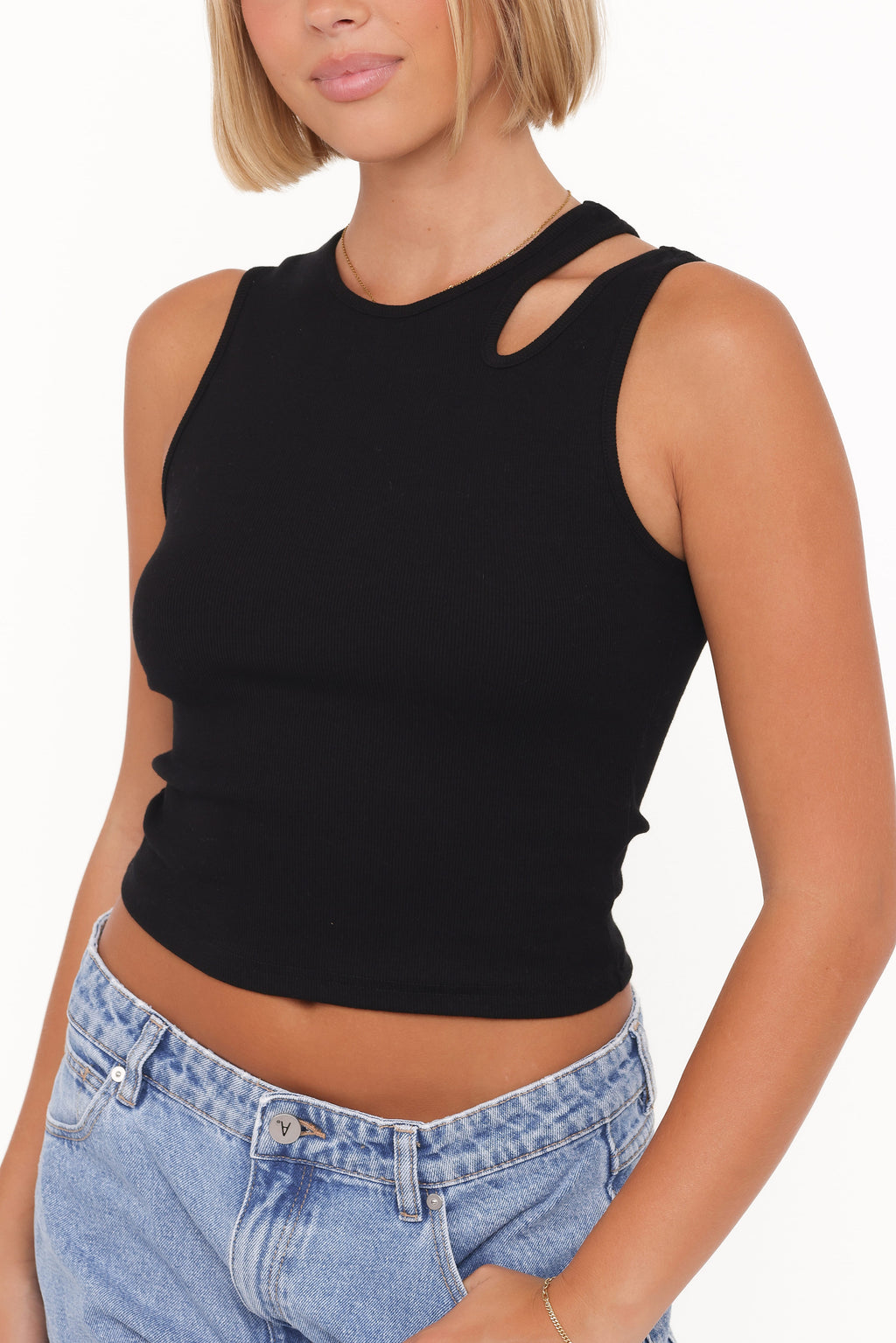Elira Black Cut Out Tank - view 2