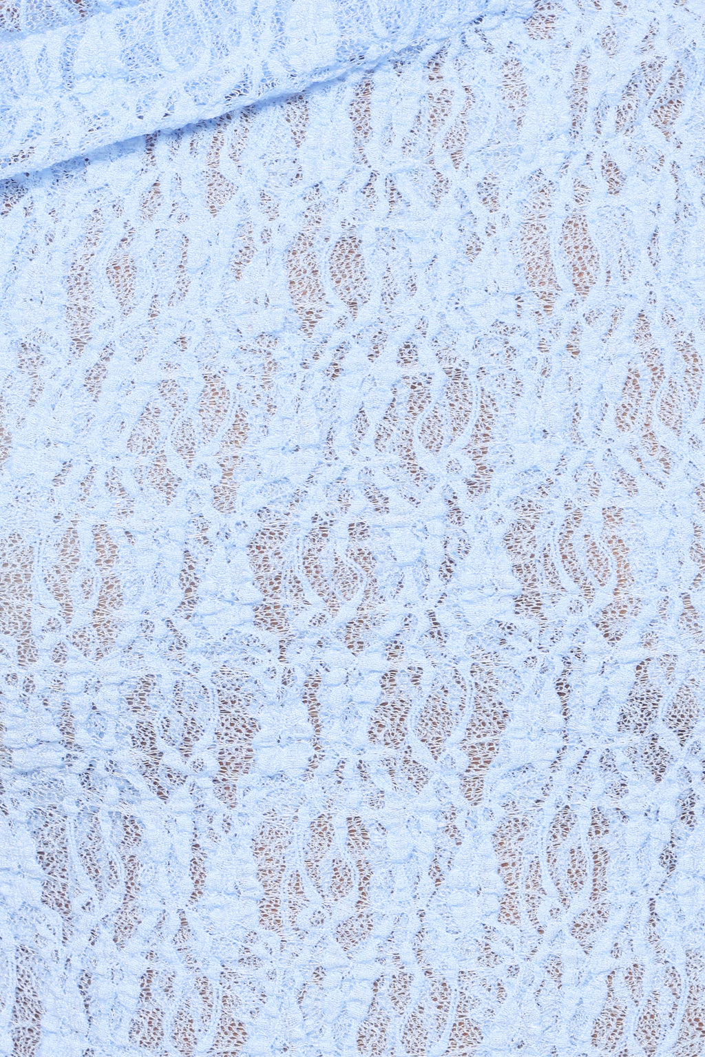 Faeriel Blue Off Shoulder Lace Knit Top - view 6