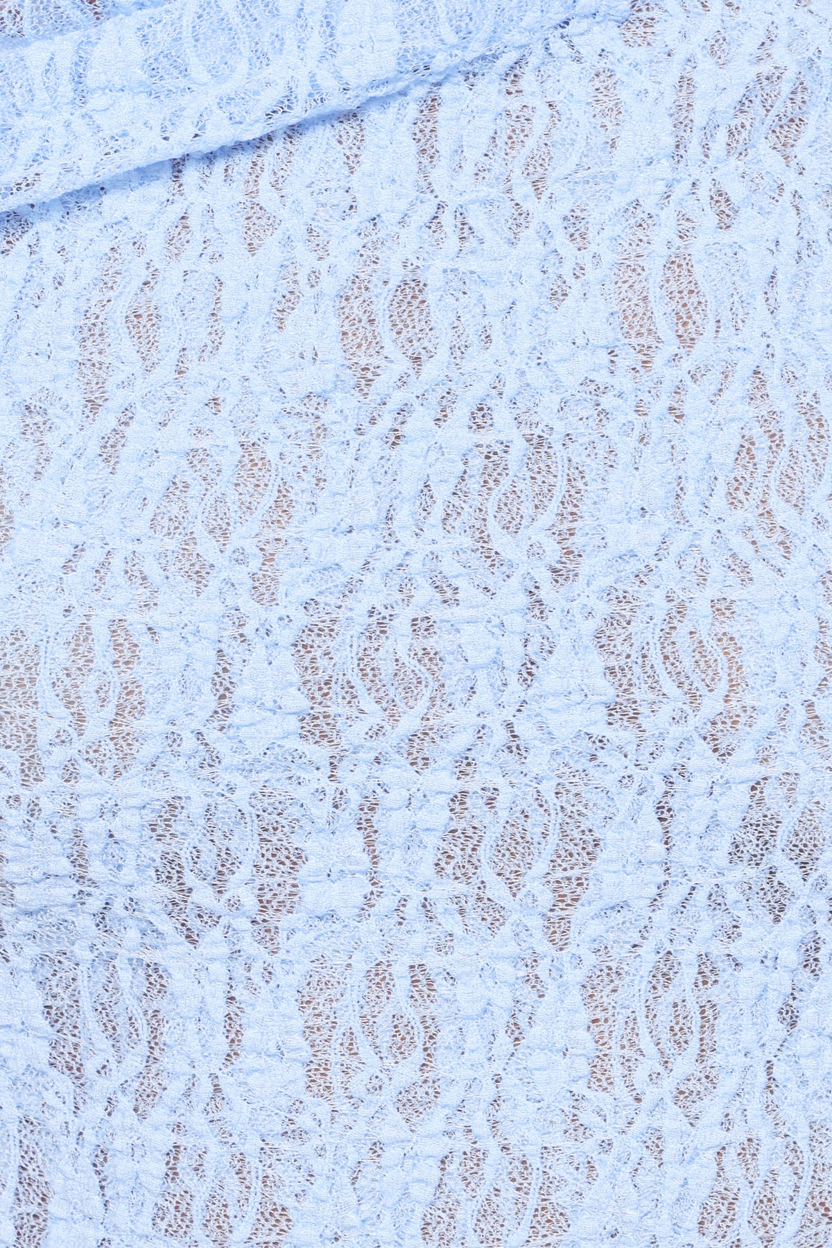 Faeriel Blue Off Shoulder Lace Knit Top - view 6