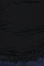 Faeryn Black Off Shoulder Asymmetrical Top - view 7