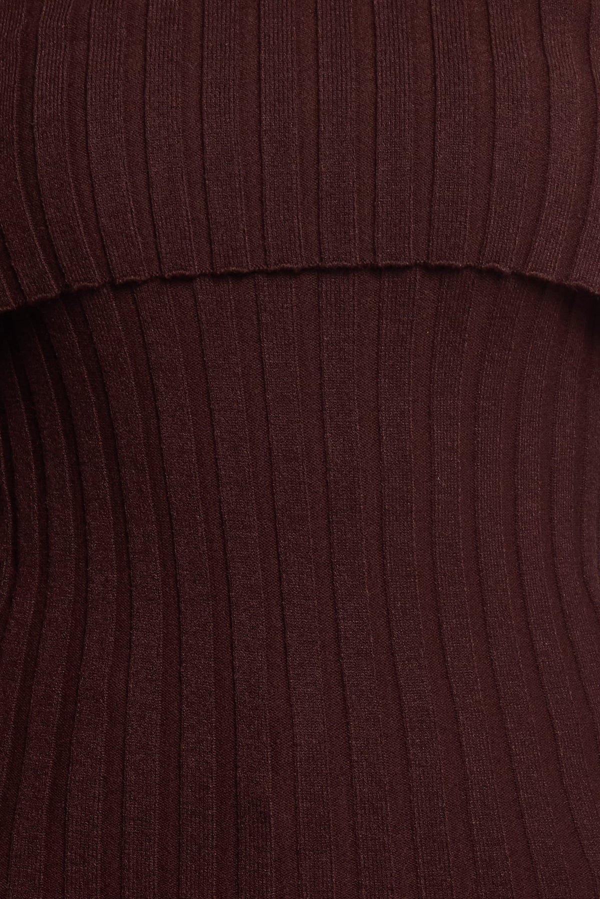 Inora Chocolate Off Shoulder Knit Top - view 7