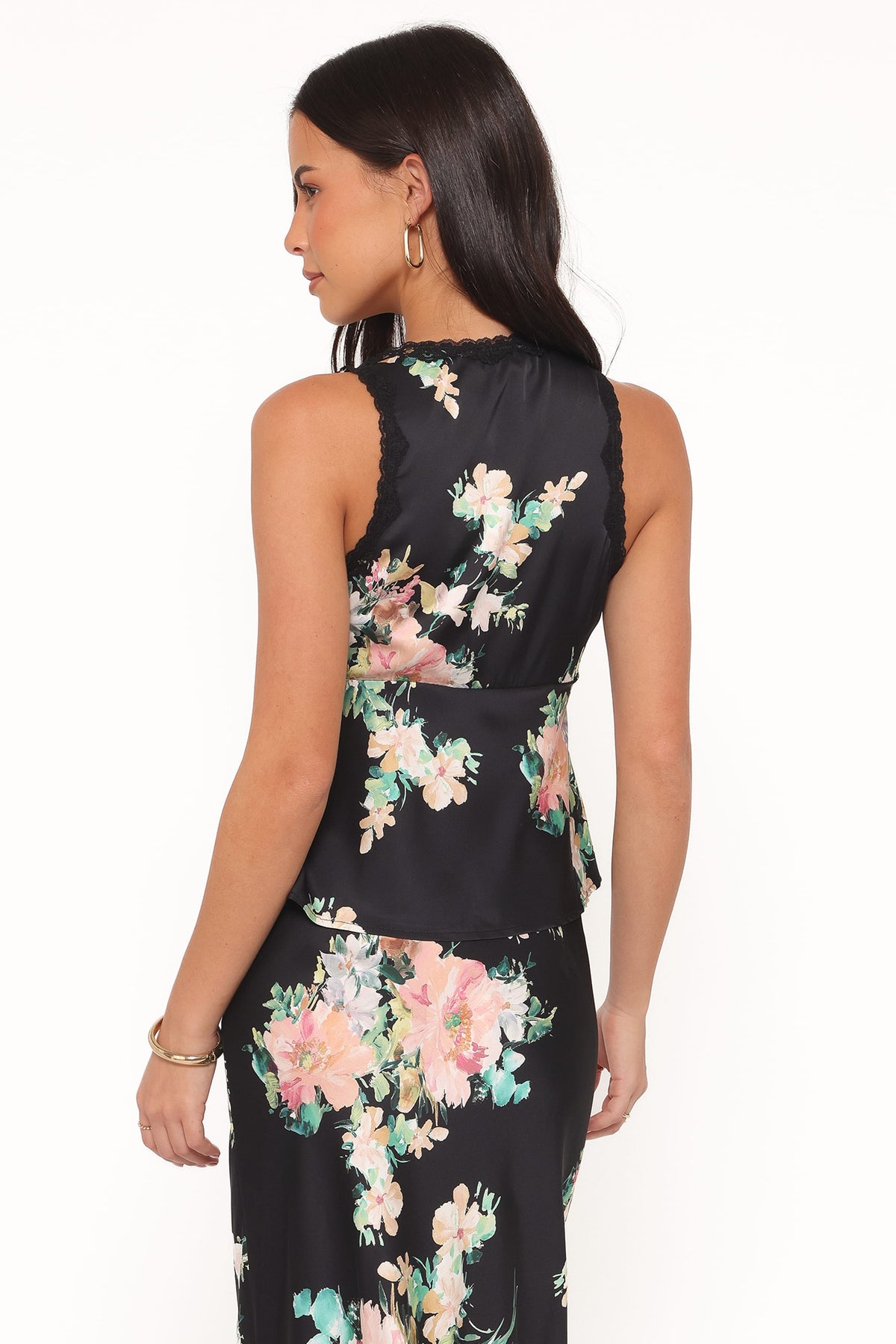 Kelso Black Floral Lace Top - view 5