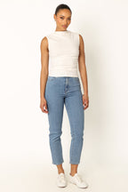 Nissa Off White High Neck Top - view 7