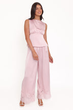 Wynn Pale Pink Lace Top - view 6