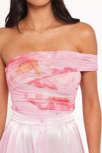 Zachary Pink One Shoulder Top - view 3