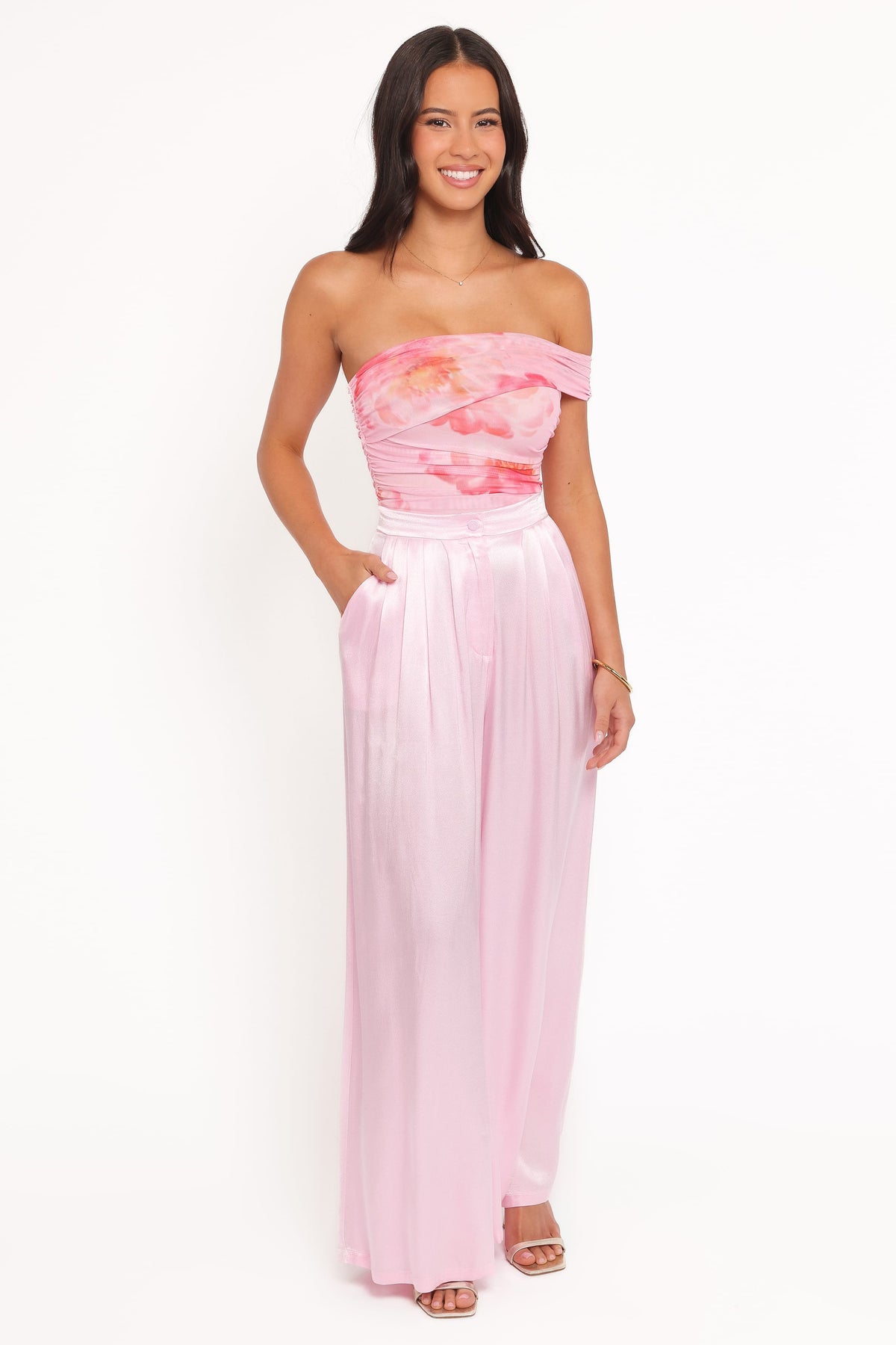 Zachary Pink One Shoulder Top - view 6